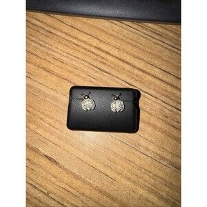 Ladybug Studs 925 Sterling Silver With Moissainite 0.75CTW